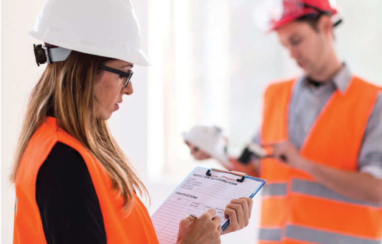 Hardhat and Clipboard