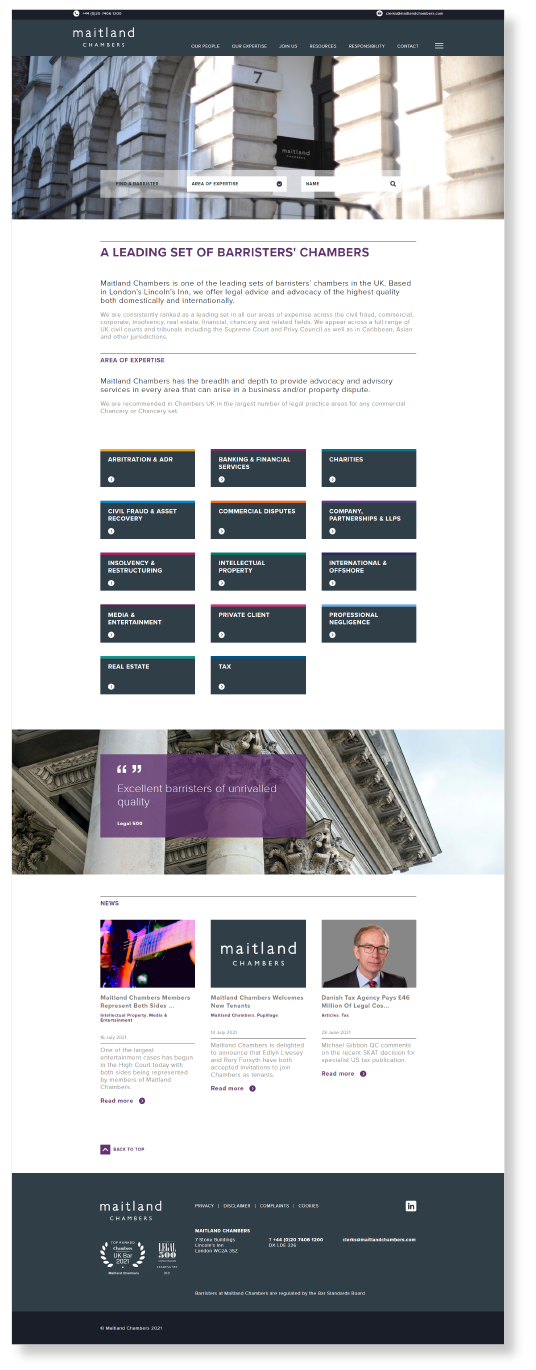 Maitland Chambers Website