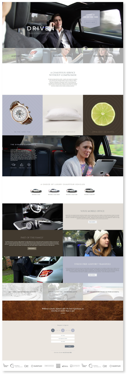 Sybaris Chauffeurs Website