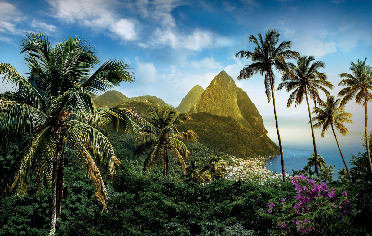 St Lucia Pitons