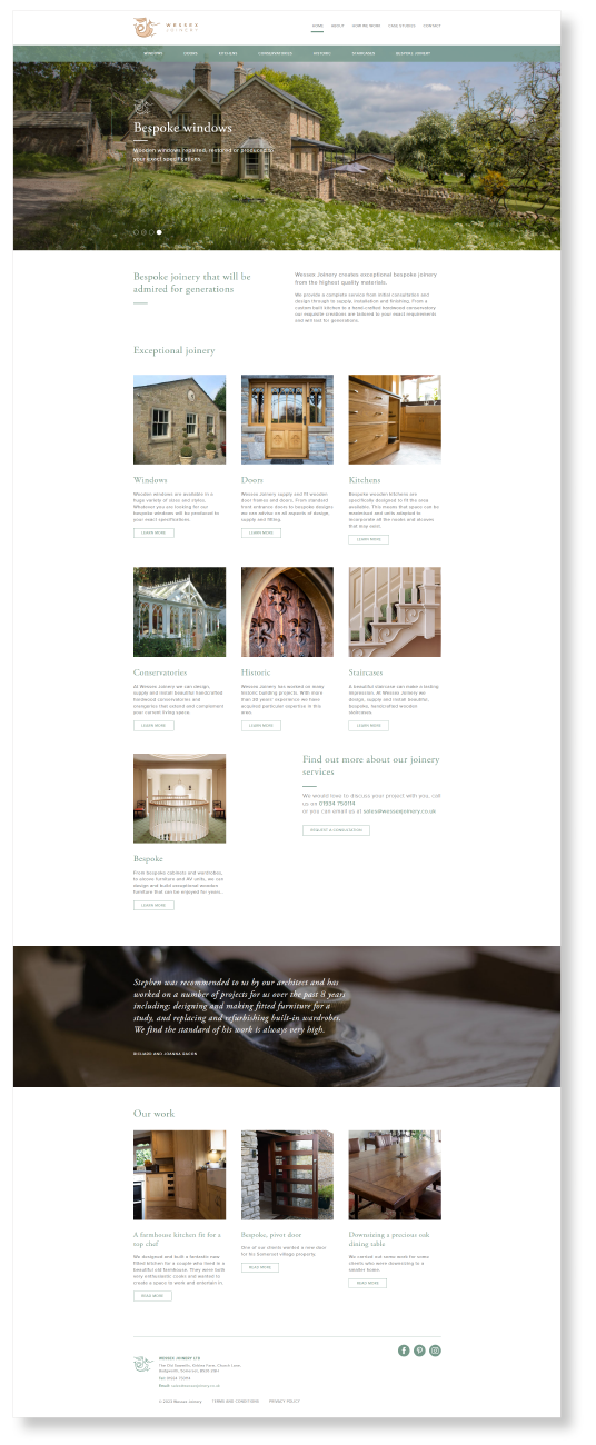 Wessex Joinery Website