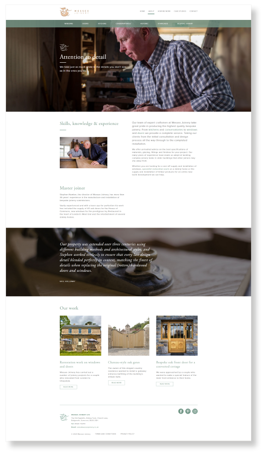 Wessex Joinery Website